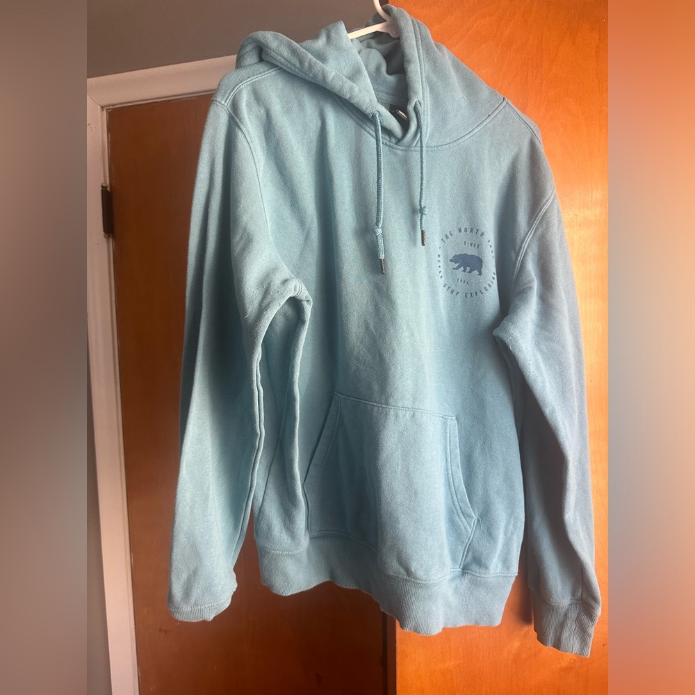 Blue north face hoodie